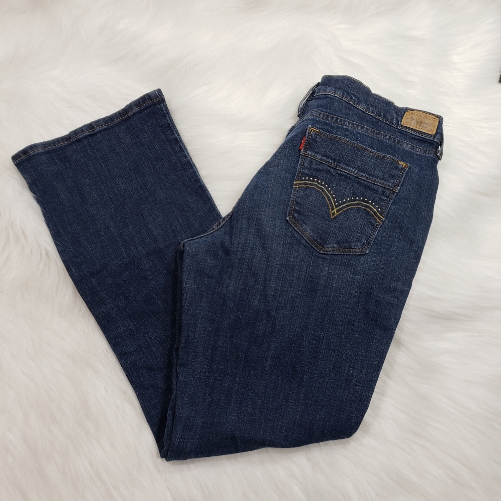Levi's 515 boot cut jeans with metal stud details